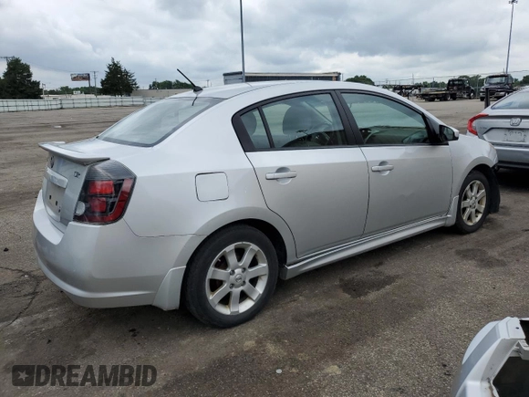 2012 Nissan Sentra S with VIN 3N1AB6AP4CL721400, listed as a Copart auction lot 61196185 with 129,776 mi miles and Salvage title. Bid and sale history available at DreamBid. Image 3.