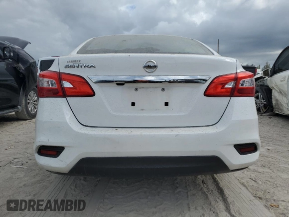 2018 Nissan Sentra S with VIN 3N1AB7AP0JY319301, listed as a Copart auction lot 55420045 with 35,761 mi miles and Salvage Title. Bid and sale history available at DreamBid. Image 6.