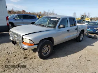 2004 Dodge Dakota SLT with VIN 1D7HL48K24S721847, listed as a Copart auction lot 77673774 with Not Provided miles and Salvage Title. Bid and sale history available at carsss.com. Image 1.