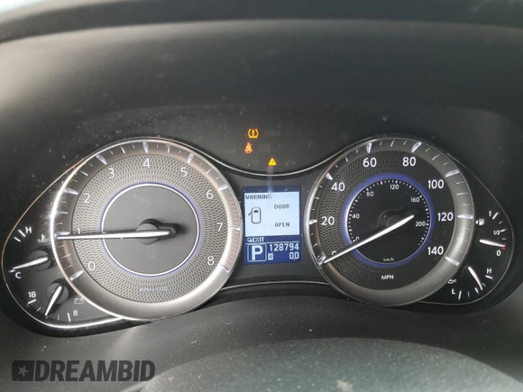 2011 Infiniti QX56 7-passenger with VIN JN8AZ2NF9B9504083, listed as a Copart auction lot 75199764 with 128,794 mi miles and Salvage Title. Bid and sale history available at carsss.com. Image 9.