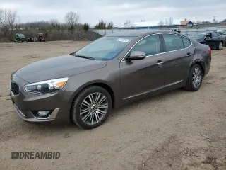 2014 Kia Cadenza Premium with VIN KNALN4D73E5167442, listed as a Copart auction lot 83373814 with 66,552 mi miles and Salvage Title. Bid and sale history available at carsss.com. Image 1.