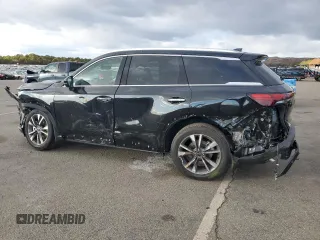 2025 Infiniti QX60 Luxe with VIN 5N1AL1FS4SC331767, listed as a Copart auction lot 82446074 with 457 mi miles and Salvage title. Bid and sale history available at DreamBid. Image 2.