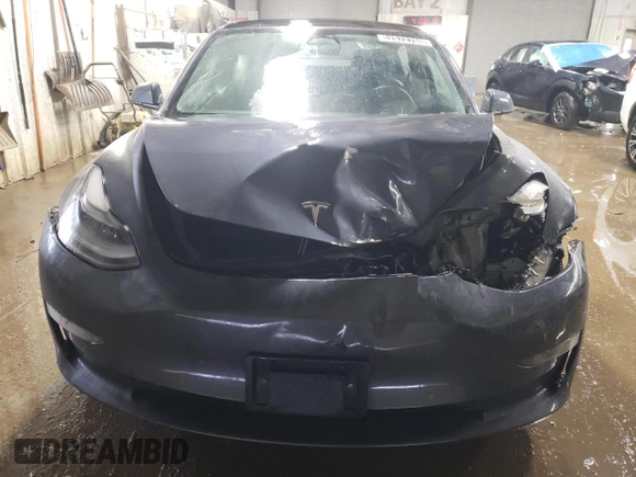 2022 Tesla Model 3 with VIN 5YJ3E1EA8NF372507, listed as a Copart auction lot 52572705 with 70,244 mi miles and Salvage Title. Bid and sale history available at DreamBid. Image 5.