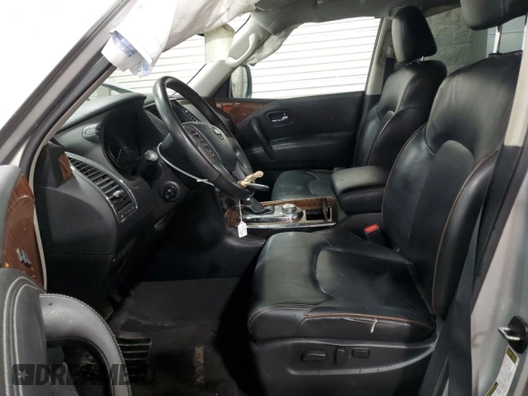 2018 Nissan Armada SL with VIN JN8AY2NC7J9551667, listed as a Copart auction lot 43334445 with 117,435 mi miles and Salvage Title. Bid and sale history available at carsss.com. Image 7.