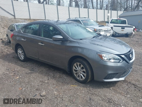2019 Nissan Sentra S with VIN 3N1AB7AP0KY395408, listed as a IAAI auction lot 42003152 with 38,681 mi miles and . Bid and sale history available at DreamBid. Image 1.