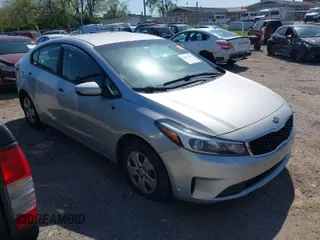 2017 Kia Forte LX with VIN 3KPFK4A73HE101950, listed as a IAAI auction lot 42023151 with 233,718 mi miles. Bid and sale history available at carsss.com. Image 1.