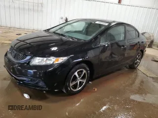 2015 Honda Civic Sedan SE with VIN 19XFB2F76FE097693, listed as a Copart auction lot 46856095 with 145,630 mi miles and Clean Title. Bid and sale history available at carsss.com. Image 1.
