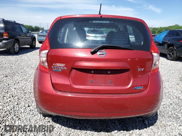 2015 Nissan Note S with VIN 3N1CE2CPXFL407731, listed as a Copart auction lot 55951245 with 133,284 mi miles and Salvage title. Bid and sale history available at DreamBid. Image 6.