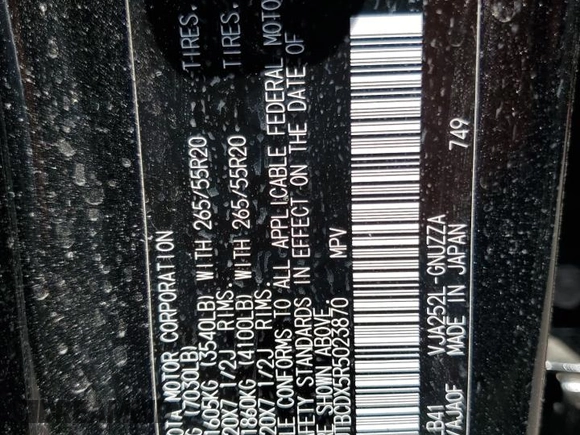2024 Lexus GX 550 Premium z VIN JTJTBCDX5R5023870, wystawiony jako Copart lot #58461785 z przebiegiem 6 547 mil mil oraz Szkoda całkowita • Salvage title. Historia ofert i sprzedaży dostępna na DreamBid. Obrazek 12.