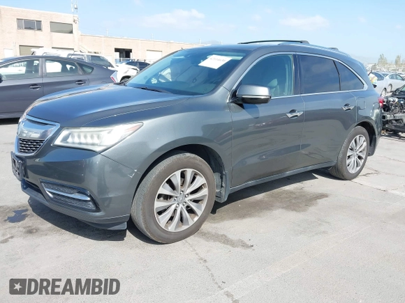 2014 Acura MDX Tech Pkg with VIN 5FRYD3H47EB002867, listed as a IAAI auction lot 42114630 with 162,182 mi miles. Bid and sale history available at carsss.com. Image 17.
