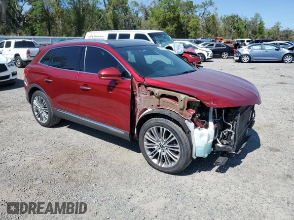 2017 Lincoln MKX Reserve with VIN 2LMPJ6LR2HBL26384, listed as a Copart auction lot 48484255 with 87,253 mi miles and Salvage Title. Bid and sale history available at carsss.com. Image 4.