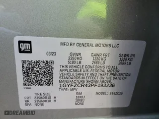 2023 Cadillac XT4 FWD Premium Luxury with VIN 1GYFZCR43PF193236, listed as a Copart auction lot 88703565 with 37,528 mi miles and Clean Title. Bid and sale history available at carsss.com. Image 13.