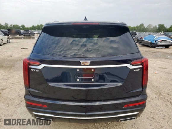 2022 Cadillac XT6 Premium Luxury with VIN 1GYKPCRS1NZ152828, listed as a Copart auction lot 64646525 with 18,913 mi miles and Salvage title. Bid and sale history available at DreamBid. Image 6.