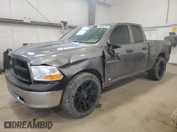 2012 Ram 1500 ST with VIN 1C6RD7FP7CS111086, listed as a Copart auction lot 56385285 with 459,974 mi miles and Salvage title. Bid and sale history available at DreamBid. Image 1.