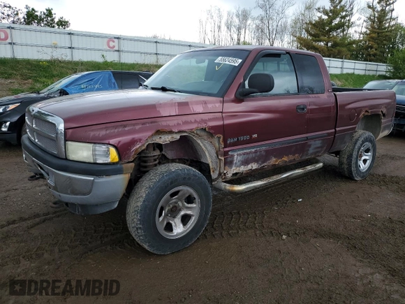 2001 Dodge 1500 with VIN 3B7HF13ZX1G765540, listed as a Copart auction lot 55624595 with 138,116 mi miles and Clean Title. Bid and sale history available at DreamBid. Image 1.