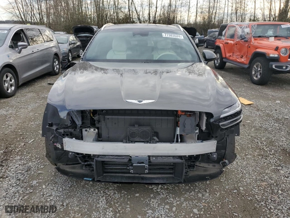 2024 Genesis Electrified GV70 Advanced with VIN 5NMMCET17RH002769, listed as a Copart auction lot 77383524 with 7,137 mi miles and Salvage Title. Bid and sale history available at carsss.com. Image 5.