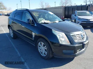 2015 Cadillac SRX with VIN 3GYFNAE32FS543933, listed as a IAAI auction lot 41578338 with 150,937 mi miles and . Bid and sale history available at carsss.com. Image 1.