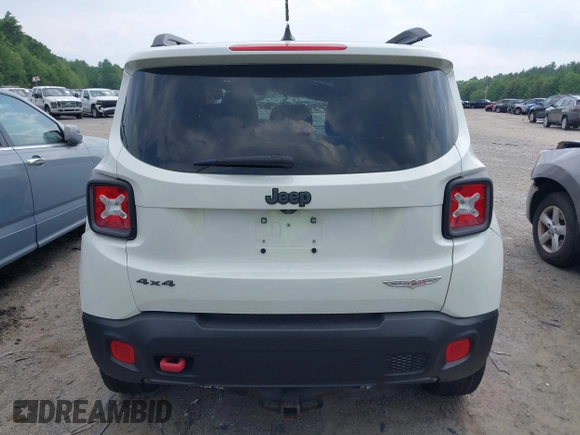 2016 Jeep Renegade Trailhawk with VIN ZACCJBCT1GPC60715, listed as a IAAI auction lot 42460460 with 124,061 mi miles and . Bid and sale history available at DreamBid. Image 16.