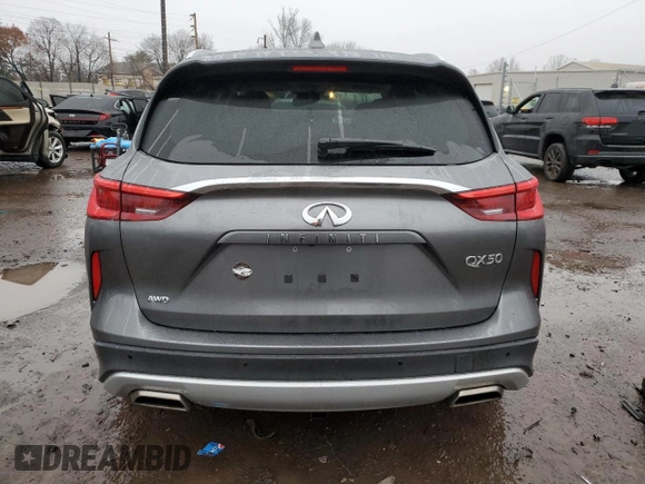 2021 Infiniti QX50 SENSORY with VIN 3PCAJ5CBXMF102456, listed as a Copart auction lot 84821454 with 36,206 mi miles and Salvage Title. Bid and sale history available at carsss.com. Image 6.