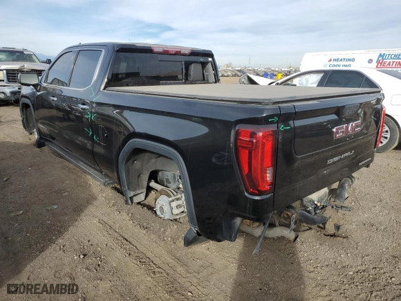 2020 GMC Sierra 1500 Denali with VIN 1GTU9FEL6LZ119443, listed as a Copart auction lot 82270454 with 55,124 mi miles and Salvage Title. Bid and sale history available at carsss.com. Image 2.