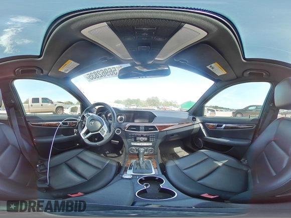 2014 Mercedes-Benz C 250 Sport with VIN WDDGF4HB5EG193499, listed as a Copart auction lot 56962835 with 182,547 mi miles and Salvage title. Bid and sale history available at DreamBid. Image 14.