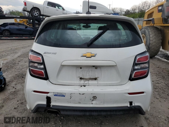 2017 Chevrolet Sonic LT with VIN 1G1JG6SH0H4144831, listed as a Copart auction lot 53252905 with 148,710 mi miles and Salvage title. Bid and sale history available at DreamBid. Image 6.