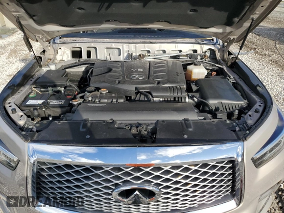 2019 Infiniti QX80 LUXE with VIN JN8AZ2ND7K9850485, listed as a Copart auction lot 76705404 with 32,121 mi miles and Salvage Title. Bid and sale history available at carsss.com. Image 12.
