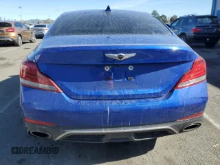 2019 Genesis G70 Advanced with VIN KMTG34LE2KU017061, listed as a Copart auction lot 46346405 with 95,592 mi miles and Salvage title. Bid and sale history available at DreamBid. Image 6.