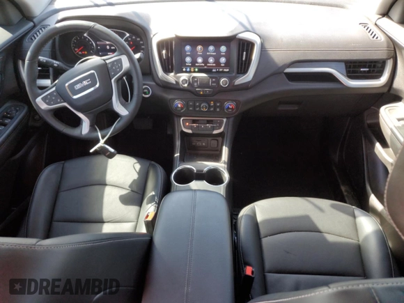 2023 GMC Terrain SLT with VIN 3GKALPEG4PL271042, listed as a Copart auction lot 53159875 with 25,528 mi miles and Salvage title. Bid and sale history available at DreamBid. Image 8.