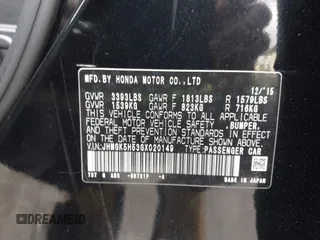 2016 Honda Fit LX with VIN JHMGK5H53GX020149, listed as a IAAI auction lot 42594205 with 183,414 mi miles and . Bid and sale history available at DreamBid. Image 9.