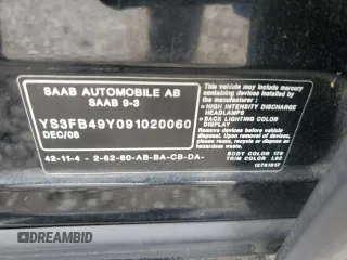 2009 Saab 9-3 Comfort z VIN YS3FB49Y091020060, wystawiony jako Copart lot #47744695 z przebiegiem 126 191 mil mil oraz Czysty tytuł • Clean title. Historia ofert i sprzedaży dostępna na DreamBid. Obrazek 12.