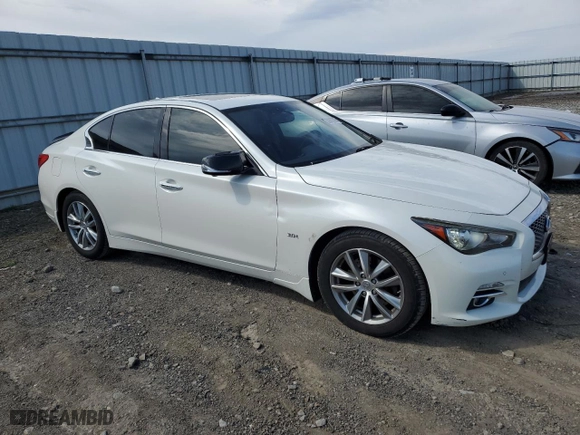 2016 Infiniti Q50 3.0t Premium with VIN JN1EV7AP5GM305981, listed as a Copart auction lot 50885885 with 84,727 mi miles and Salvage Title. Bid and sale history available at carsss.com. Image 4.