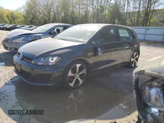 2016 Volkswagen Golf GTI SE with VIN 3VW5T7AU2GM069218, listed as a Copart auction lot 53682954 with 43,199 mi miles. Bid and sale history available at carsss.com. Image 1.