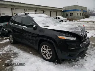 2018 Jeep Cherokee Latitude Plus with VIN 1C4PJLLB4JD503969, listed as a Copart auction lot 87588395 with 92,579 mi miles and Salvage Title. Bid and sale history available at carsss.com. Image 11.