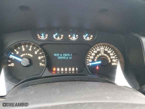 2014 Ford F-150 XL with VIN 1FTNF1CF3EKD47800, listed as a Copart auction lot 49216325 with 258,948 mi miles and Salvage Title. Bid and sale history available at carsss.com. Image 9.