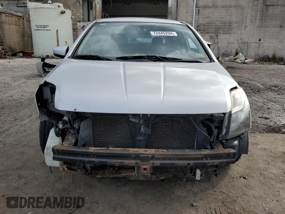 2012 Nissan Sentra SE-R with VIN 3N1BB6AP2CL648581, listed as a Copart auction lot 72445204 with 157,783 mi miles and Salvage Title. Bid and sale history available at DreamBid. Image 5.