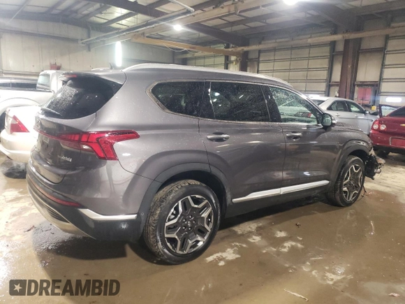 2021 Hyundai Santa Fe Hybrid Limited with VIN KM8S5DA12MU006711, listed as a Copart auction lot 39544344 with 14,145 mi miles and Salvage Title. Bid and sale history available at carsss.com. Image 3.