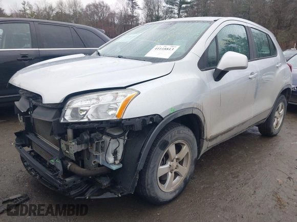 2016 Chevrolet Trax LS with VIN 3GNCJNSB9GL244062, listed as a IAAI auction lot 41118813 with 1 mi miles. Bid and sale history available at carsss.com. Image 2.