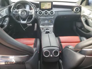 2017 Mercedes-Benz C 63 AMG with VIN 55SWF8GB3HU184554, listed as a Copart auction lot 77395064 with 106,723 mi miles and Salvage title. Bid and sale history available at DreamBid. Image 8.