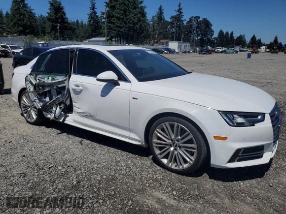 2017 Audi A4 Premium Plus with VIN WAUENAF4XHN021277, listed as a Copart auction lot 62783645 with 66,639 mi miles and Salvage title. Bid and sale history available at DreamBid. Image 4.