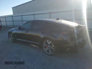 2021 Kia Stinger GT with VIN KNAE35LC0M6097765, listed as a Copart auction lot 49168025 with 68,394 mi miles and Salvage Title. Bid and sale history available at carsss.com. Image 2.