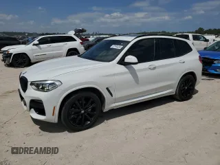 2020 BMW X3 sDrive30i with VIN 5UXTY3C07L9C47794, listed as a Copart auction lot 52194455 with 48,427 mi miles and Salvage Title. Bid and sale history available at carsss.com. Image 1.