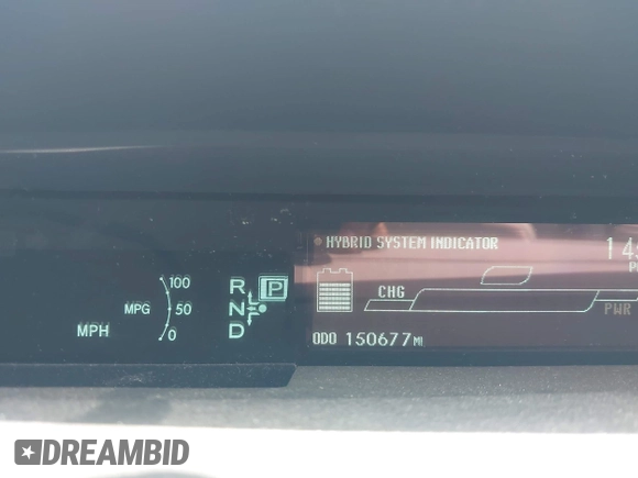 2011 Toyota Prius I with VIN JTDKN3DU5B0278291, listed as a IAAI auction lot 42051410 with 150,677 mi miles. Bid and sale history available at carsss.com. Image 7.