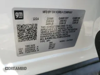 2025 Buick Encore GX Preferred with VIN KL4AMCSL0SB155439, listed as a Copart auction lot 62420025 with 1,359 mi miles and Clean title. Bid and sale history available at DreamBid. Image 13.