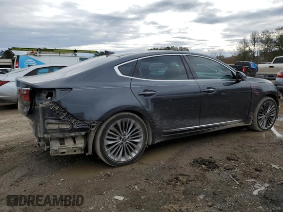 2019 Kia Cadenza Technology with VIN KNALC4J13K5173811, listed as a Copart auction lot 88353065 with 87,420 mi miles and Salvage Title. Bid and sale history available at carsss.com. Image 3.