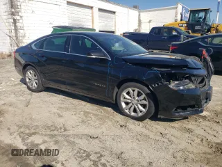 2017 Chevrolet Impala LT with VIN 2G1105S30H9160382, listed as a Copart auction lot 51758135 with 284,970 mi miles and Salvage Title. Bid and sale history available at DreamBid. Image 4.