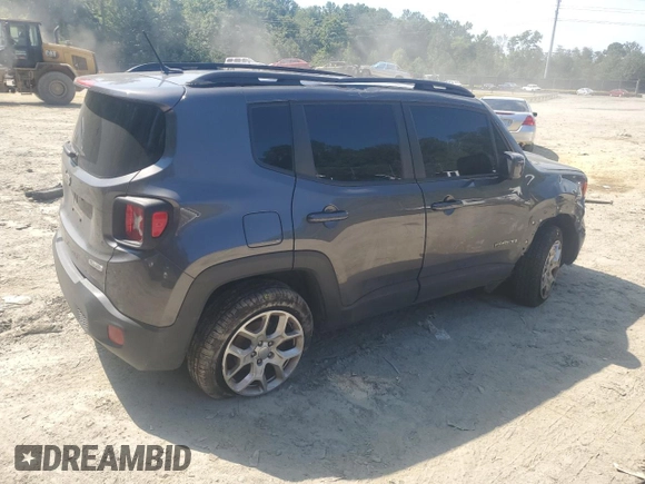 2017 Jeep Renegade Latitude z VIN ZACCJBBB9HPG29783, wystawiony jako Copart lot #65434624 z przebiegiem Nie podano mil oraz Szkody całkowita. Historia ofert i sprzedaży dostępna na DreamBid. Obrazek 3.