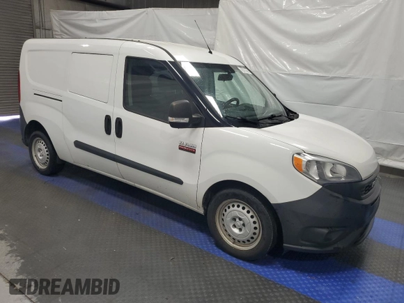2020 Ram ProMaster City Cargo Tradesman with VIN ZFBHRFAB9L6S43385, listed as a Copart auction lot 55288925 with 221,483 mi miles and Clean title. Bid and sale history available at DreamBid. Image 4.