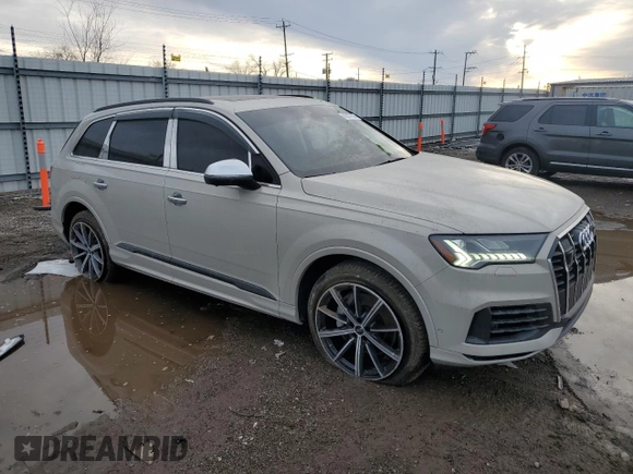 2024 Audi Q7 Premium Plus with VIN WA1LXBF79RD010132, listed as a Copart auction lot 46537955 with 10,664 mi miles and Salvage title. Bid and sale history available at DreamBid. Image 4.