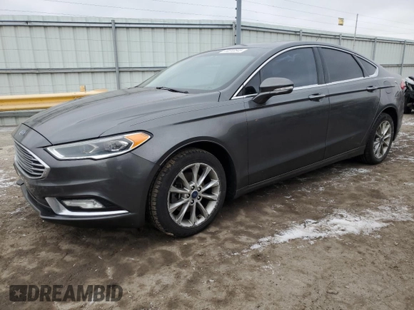 2017 Ford Fusion SE with VIN 3FA6P0HD3HR262710, listed as a Copart auction lot 44813545 with 103,020 mi miles and Salvage Title. Bid and sale history available at carsss.com. Image 1.